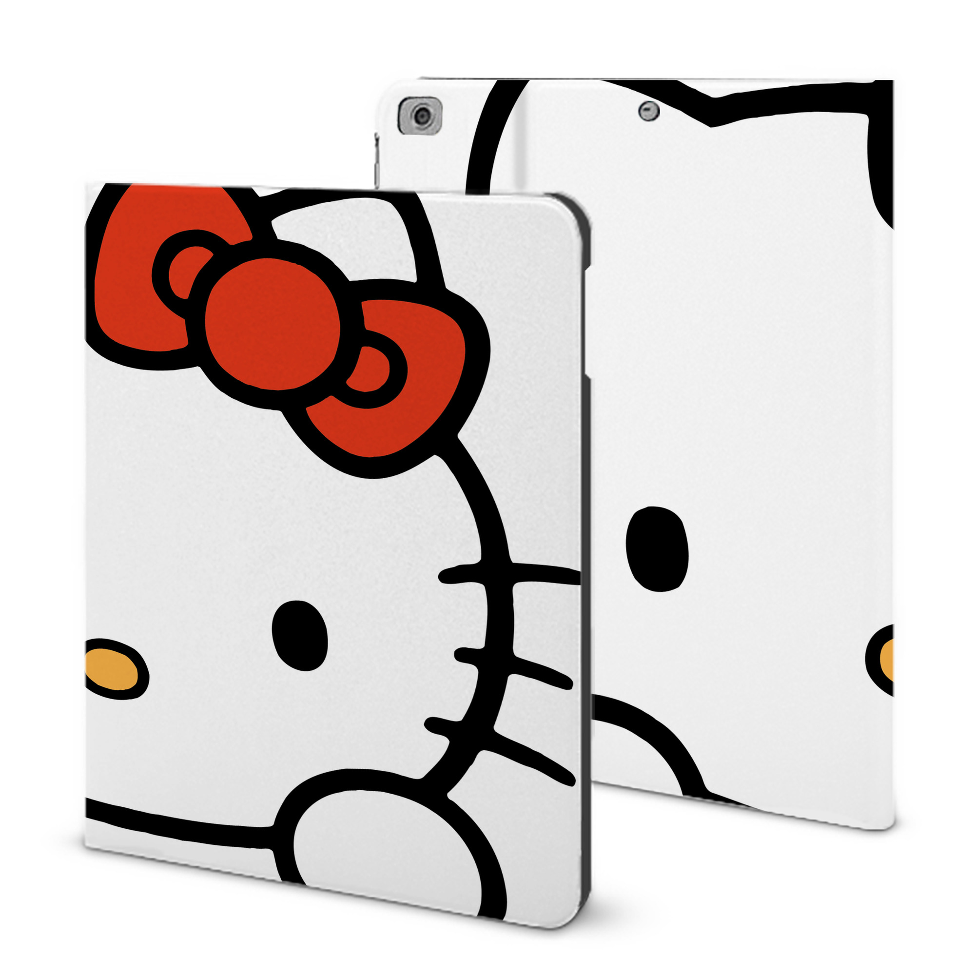 （画像用） Hello Kitty ハローキティ IPad ケース ブック型 PUレザー TPU 耐衝撃 軽量 薄型 ペン収納なし 全面保護 IPad 各モデル対応